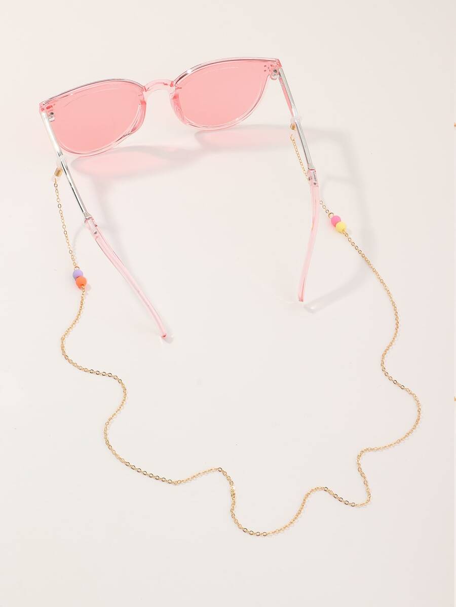 Cadena de gafas de niñas con cuenta - Rosa - Ver 1