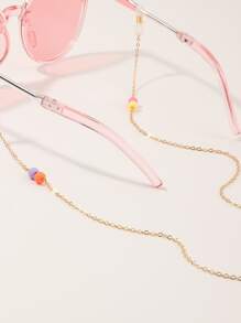 Cadena de gafas de niñas con cuenta - Rosa - Ver 2