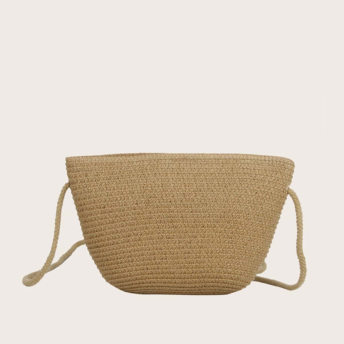 

Braided Crossbody Bag, Khaki