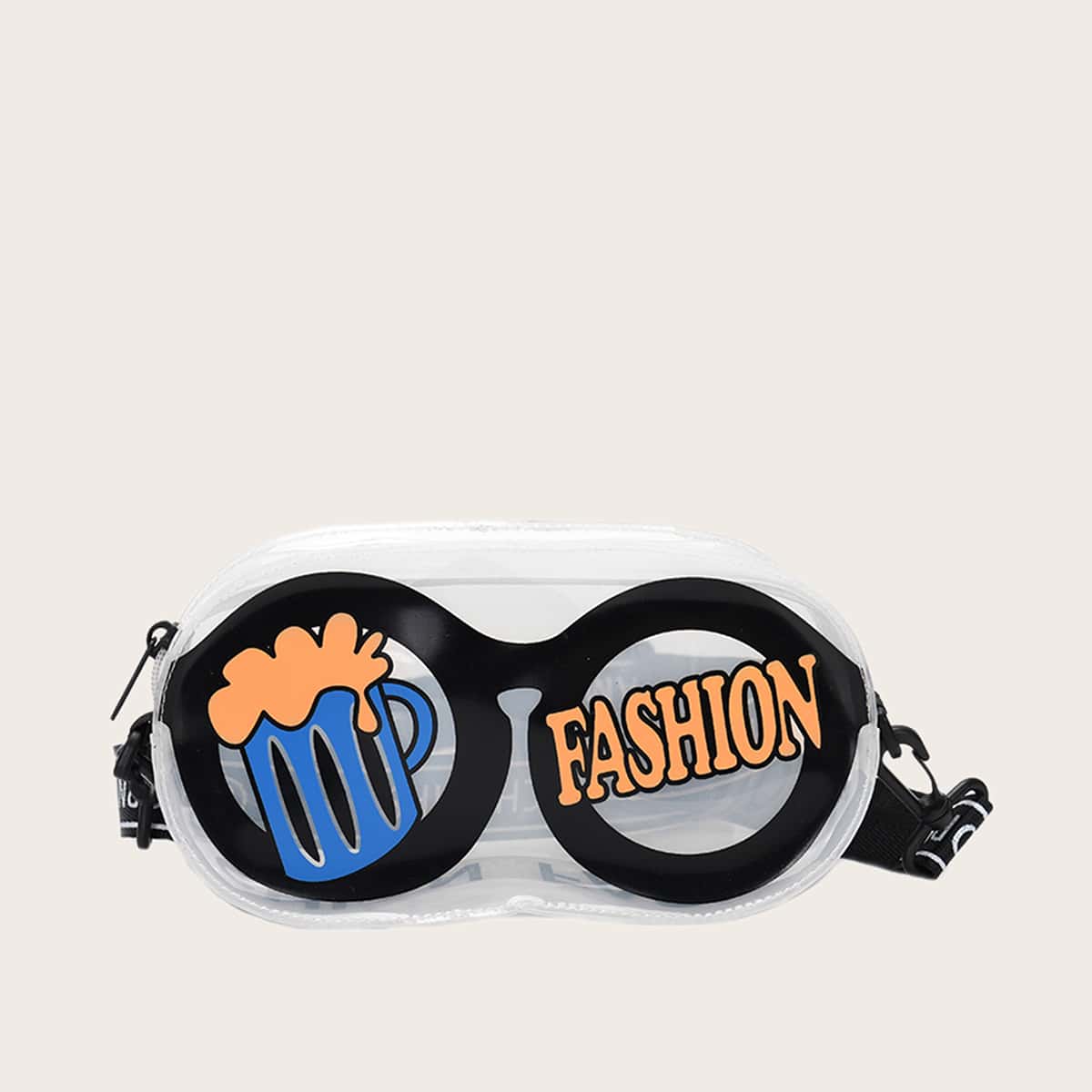 

Cartoon Design Crossbody Bag, Multicolor
