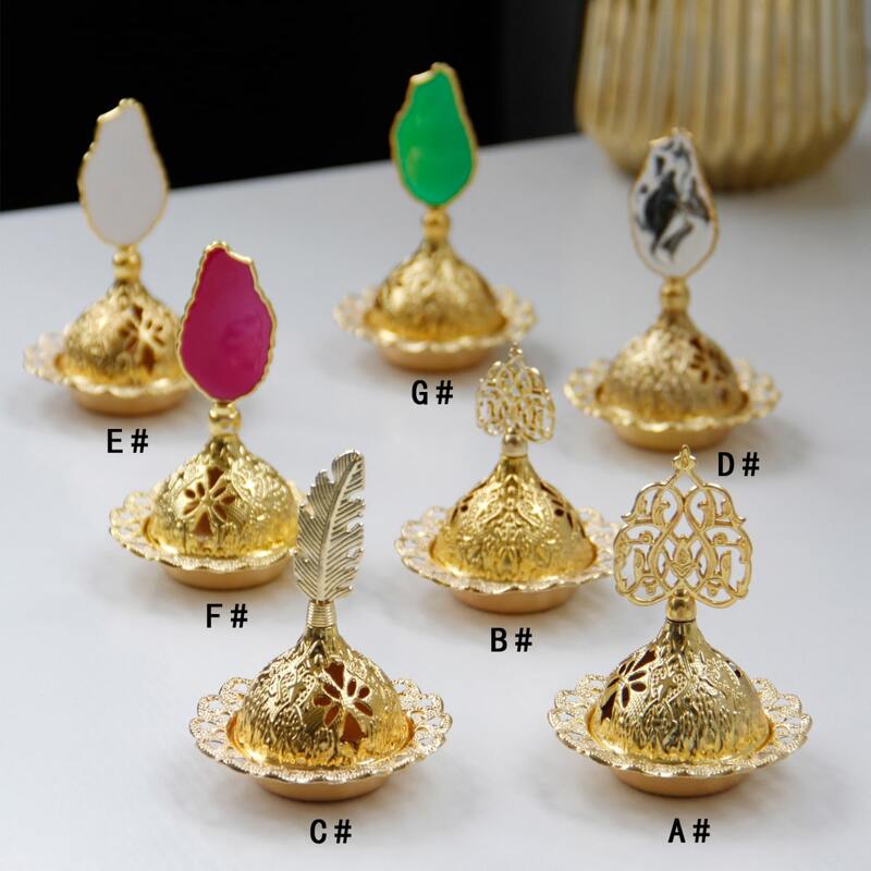 

1pc Metal Mini Incense Burner, Multicolor