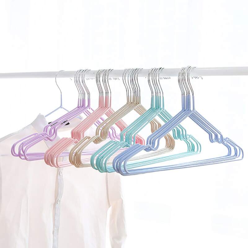 

5pcs Plain Metal Hanger, Multicolor