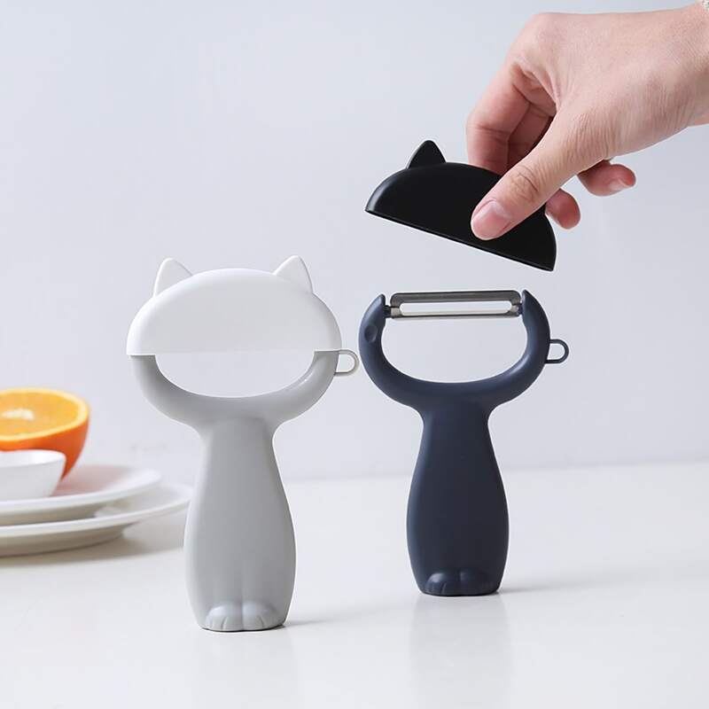 

1pc Cat Design Peeler, Multicolor