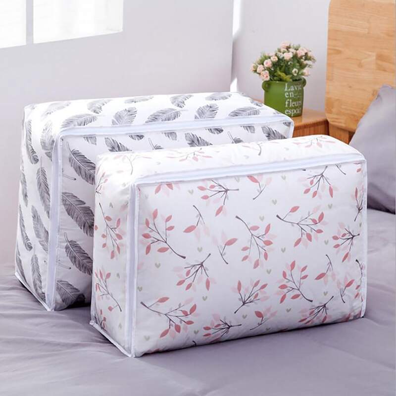 

1pc Mixed Pattern Clothes Storage Bag, White