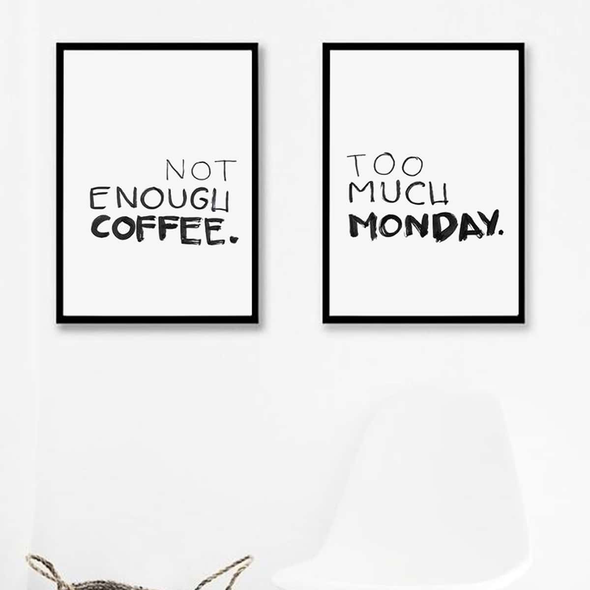 

Slogan Graphic Wall Print Without Frame