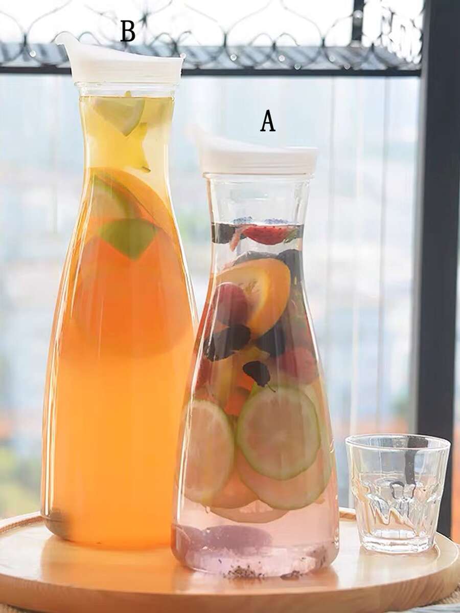 1pc Clear Plastic Cold Water Jug - Clear - View 1