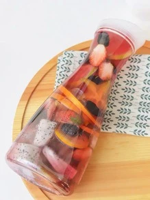 1pc Clear Plastic Cold Water Jug - Clear - View 3