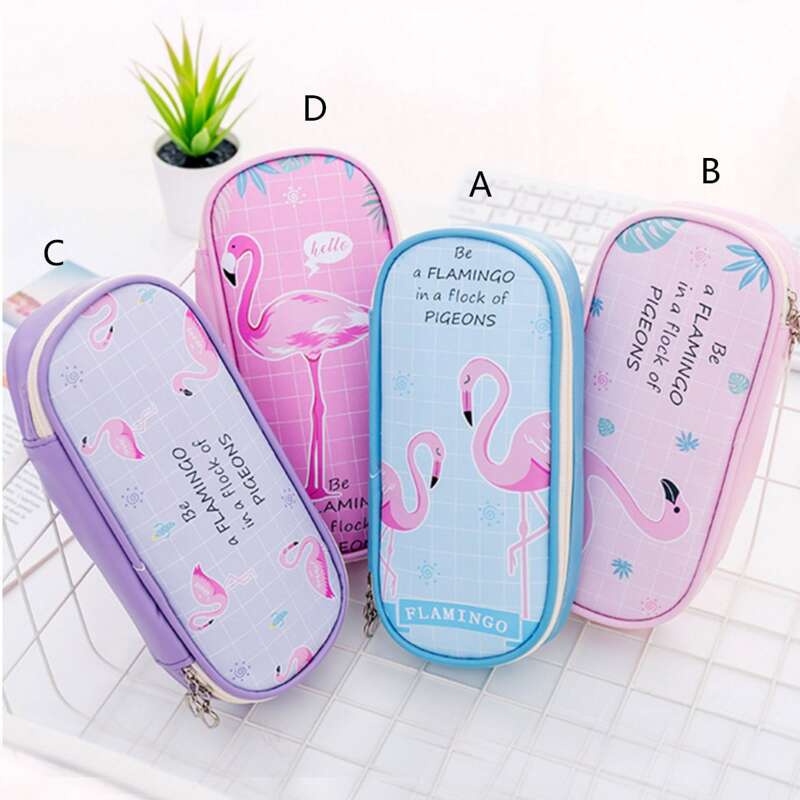 

1pc Flamingo Print Pencil Case