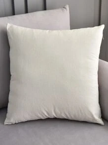 Funda de cojín trenzada de flor sin relleno - Beis - Ver 2