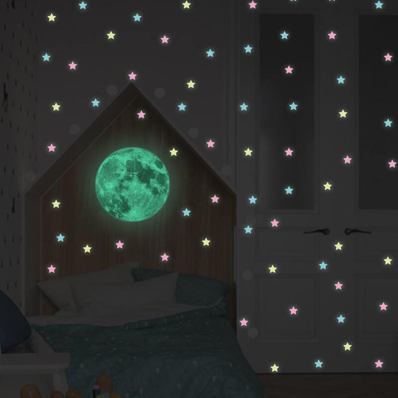 

Moon & Star Luminous Wall Sticker