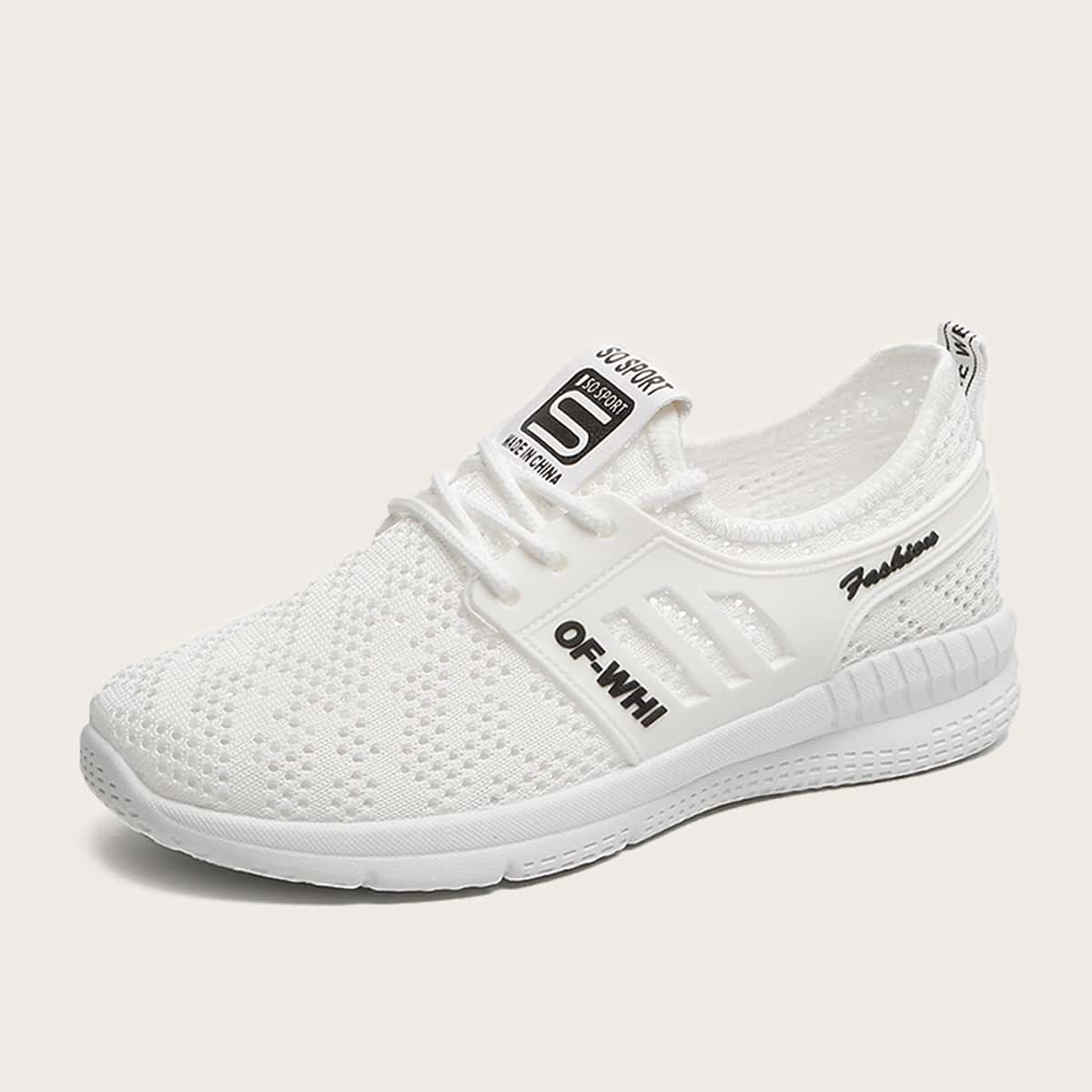 

Low Top Breathable Sneakers, White
