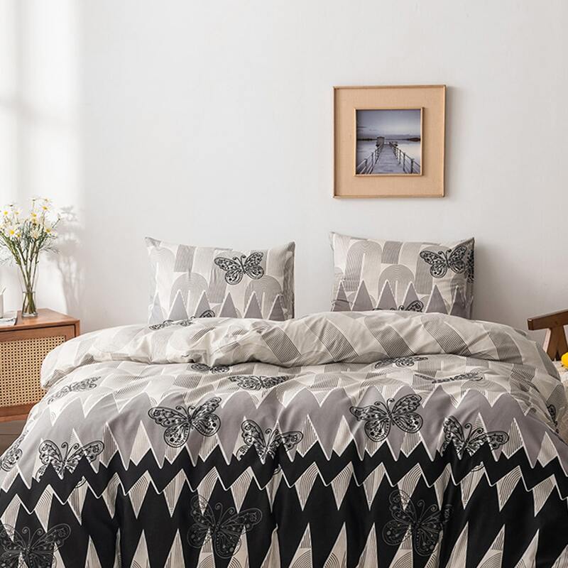 

Butterfly Print Bedding Sets Without Filler, Multicolor