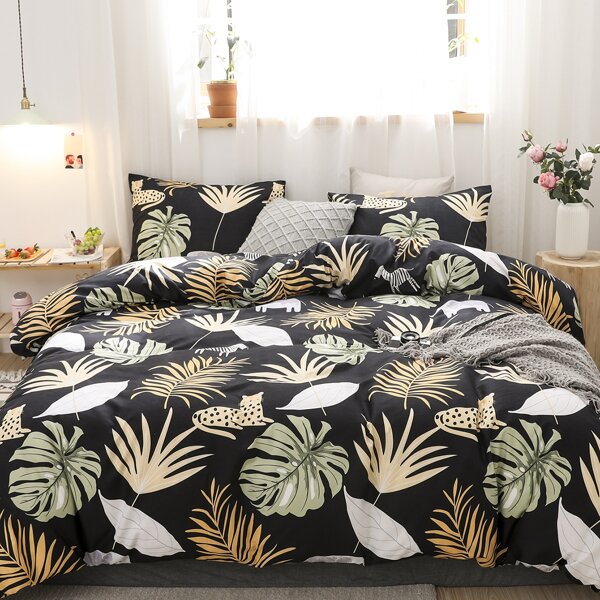

Plants Print Bedding Sets Without Filler, Multicolor