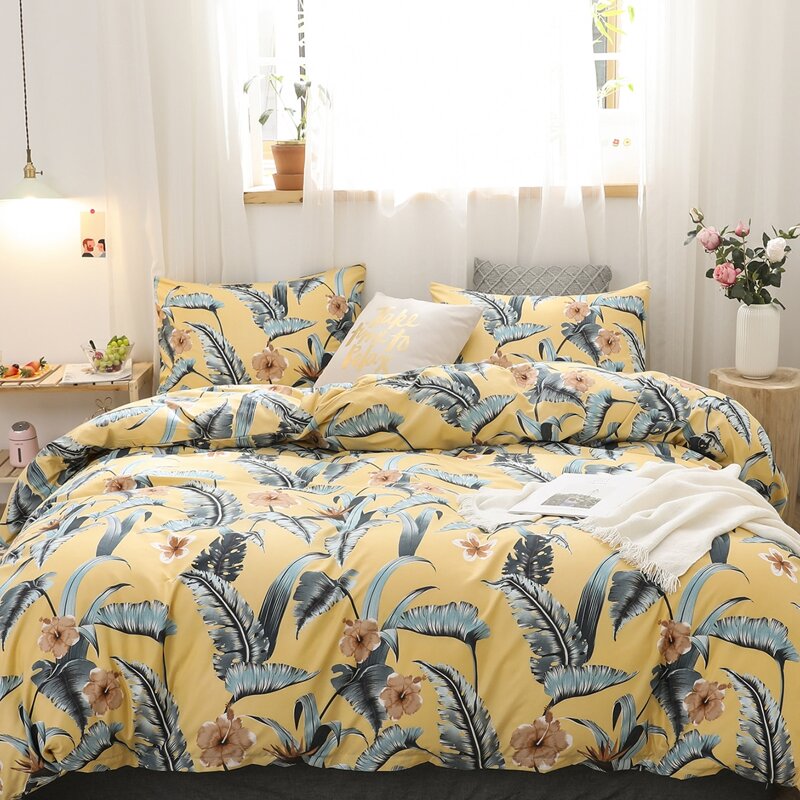 

Flower Print Bedding Sets Without Filler, Multicolor