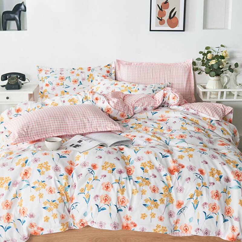 

Floral Pattern Bedding Sets Without Filler, Multicolor