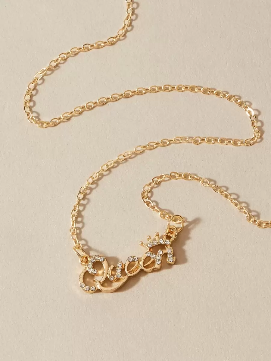 Vòng cổ đính kim cương - Vàng - Xem 1