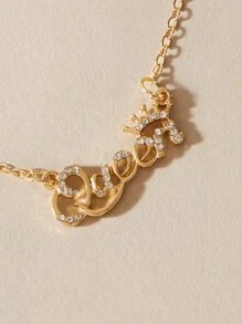 Vòng cổ đính kim cương - Vàng - Xem 3