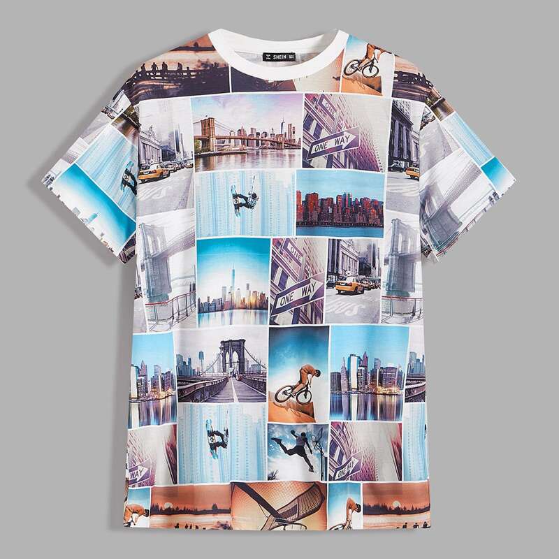 

Guys Picture Print Tee, Multicolor
