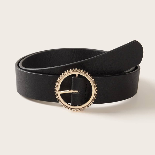 

O-ring Buckle Belt, Black