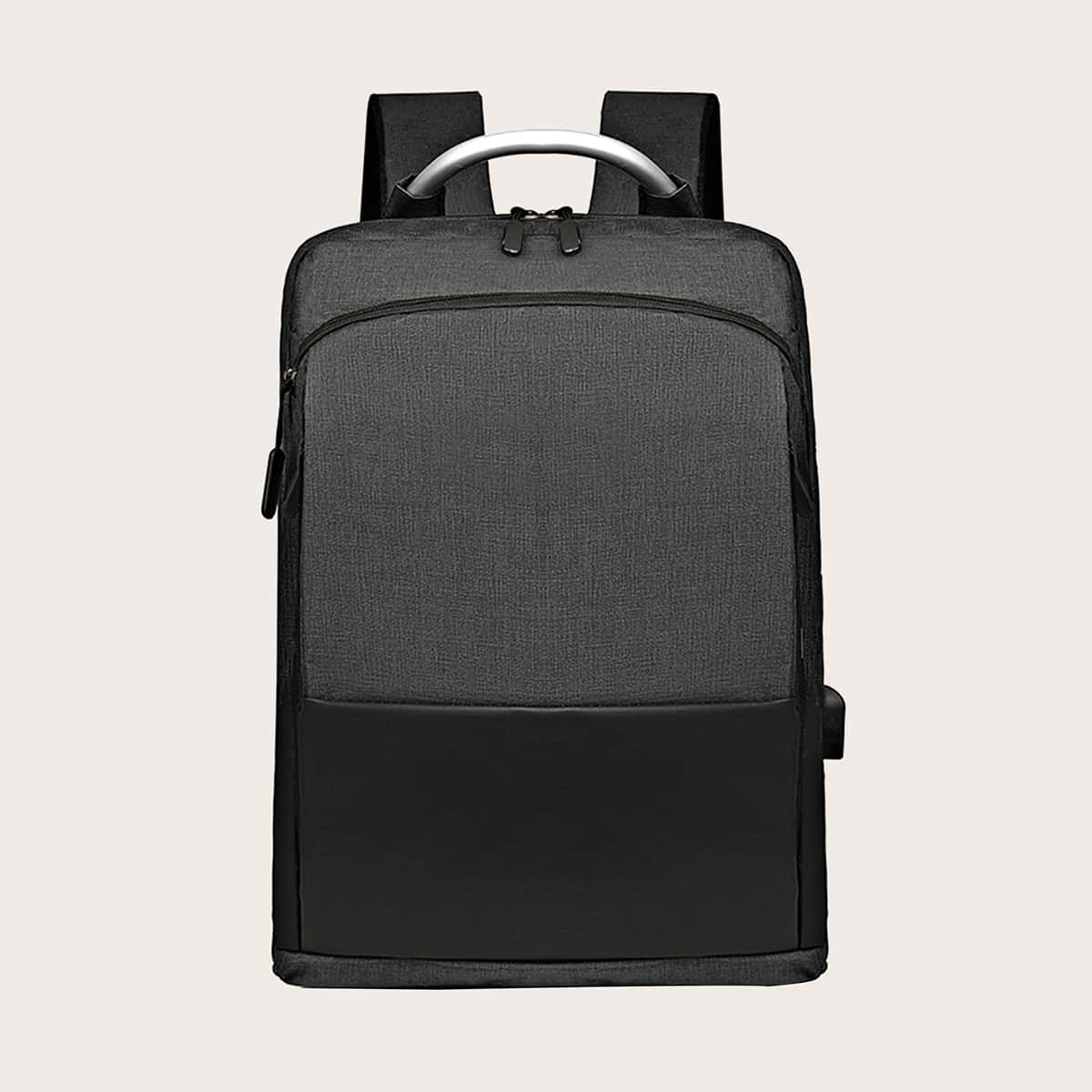 

Guys Colorblock Large Capacity Backpack, Black