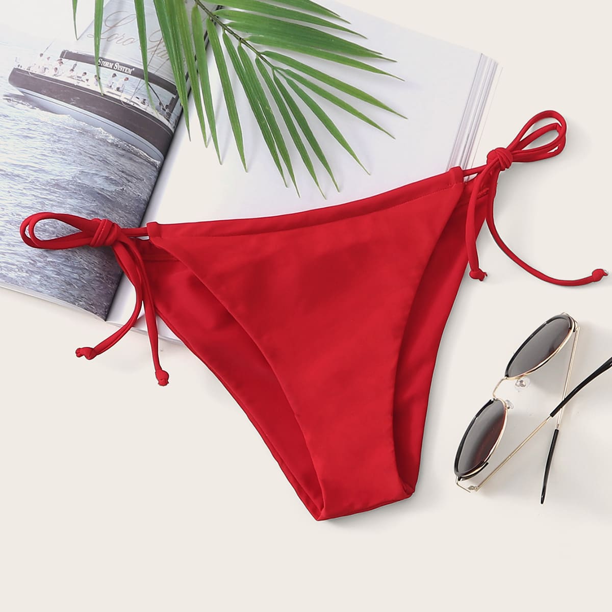 

Tie Side Bikini Panty, Red