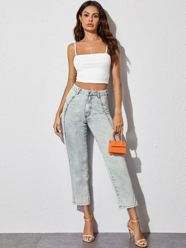 carrot cropped jeans