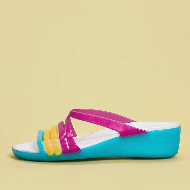 

Colorblock Non-slip Sliders, Multicolor
