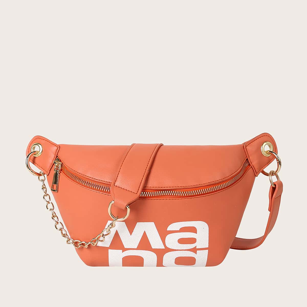 

Letter Graphic Fanny Pack, Orange