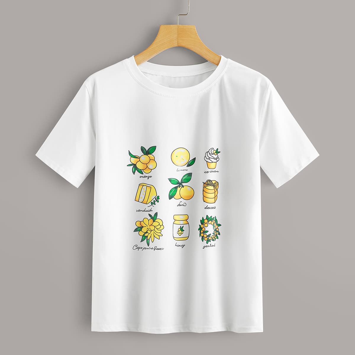 

Cartoon Graphic Tee, White