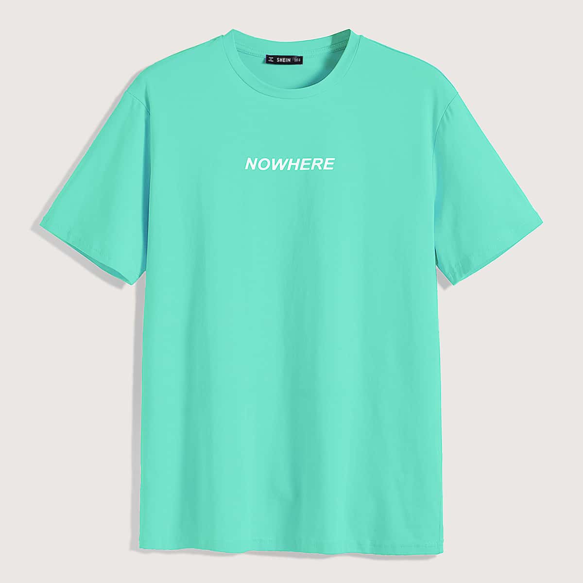 

Guys Letter Graphic Top, Green bright