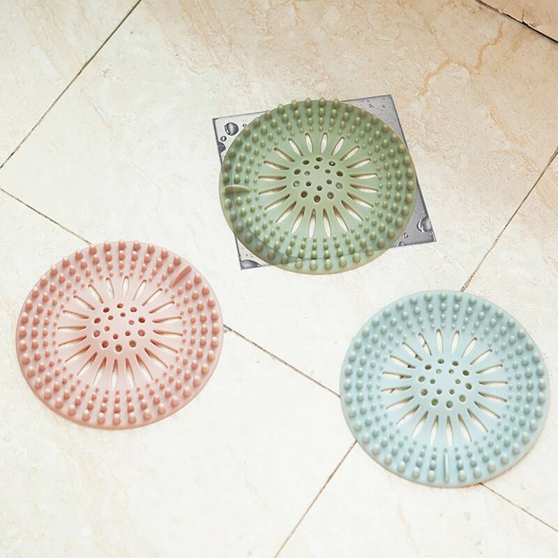 

1pc Silicone Shower Drain Cover, Multicolor