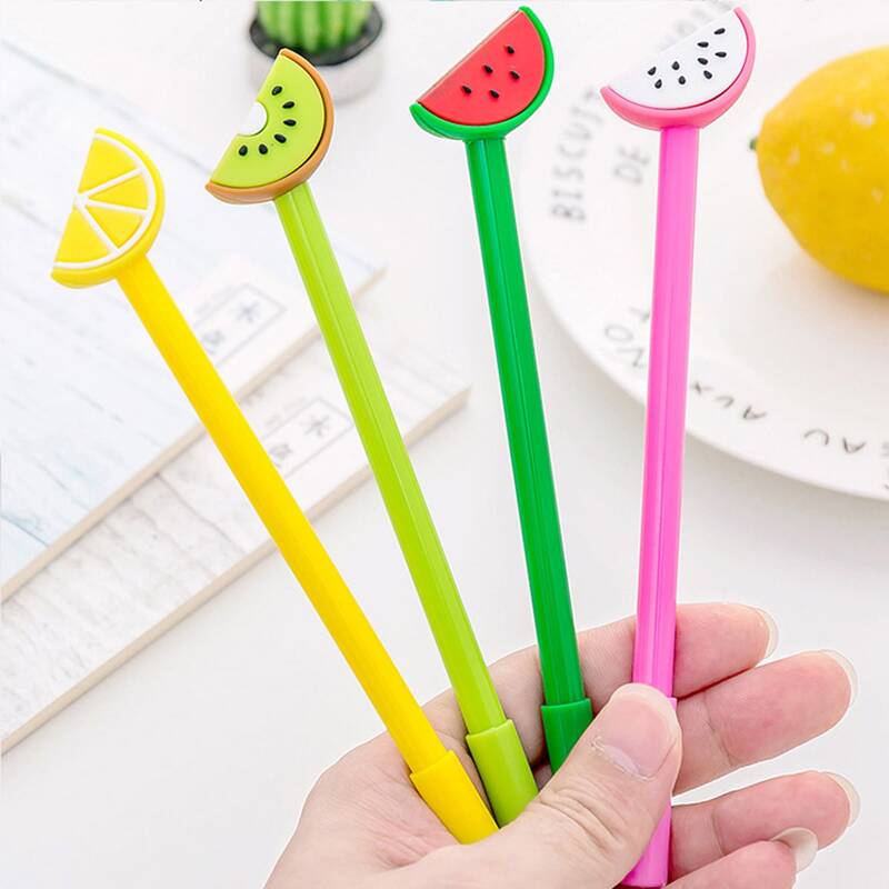 

4pcs Fruit Detail Random Gel Pen