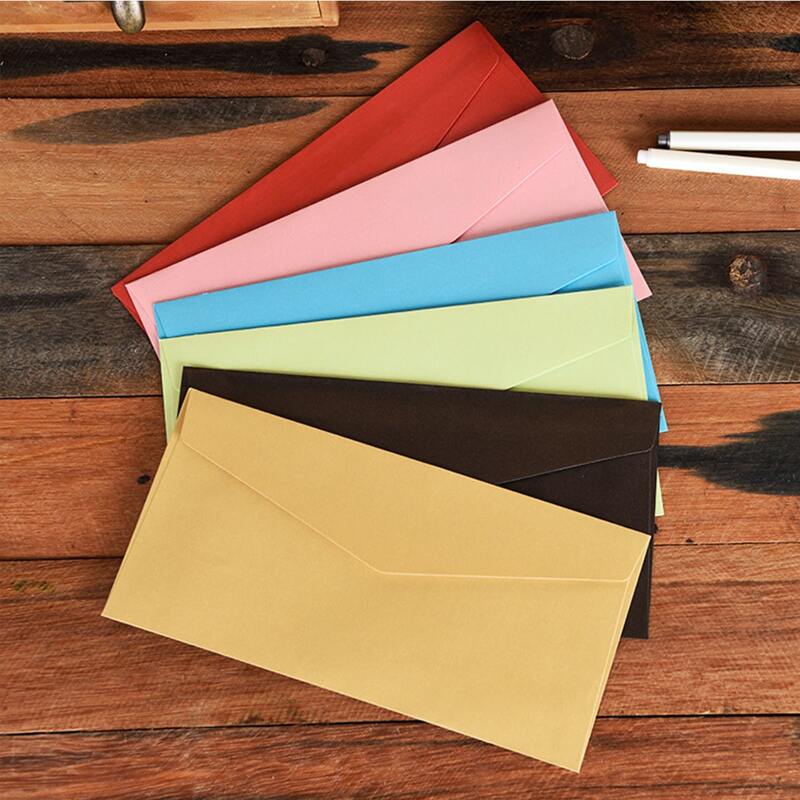 

6pcs Solid Random Envelope, Multicolor