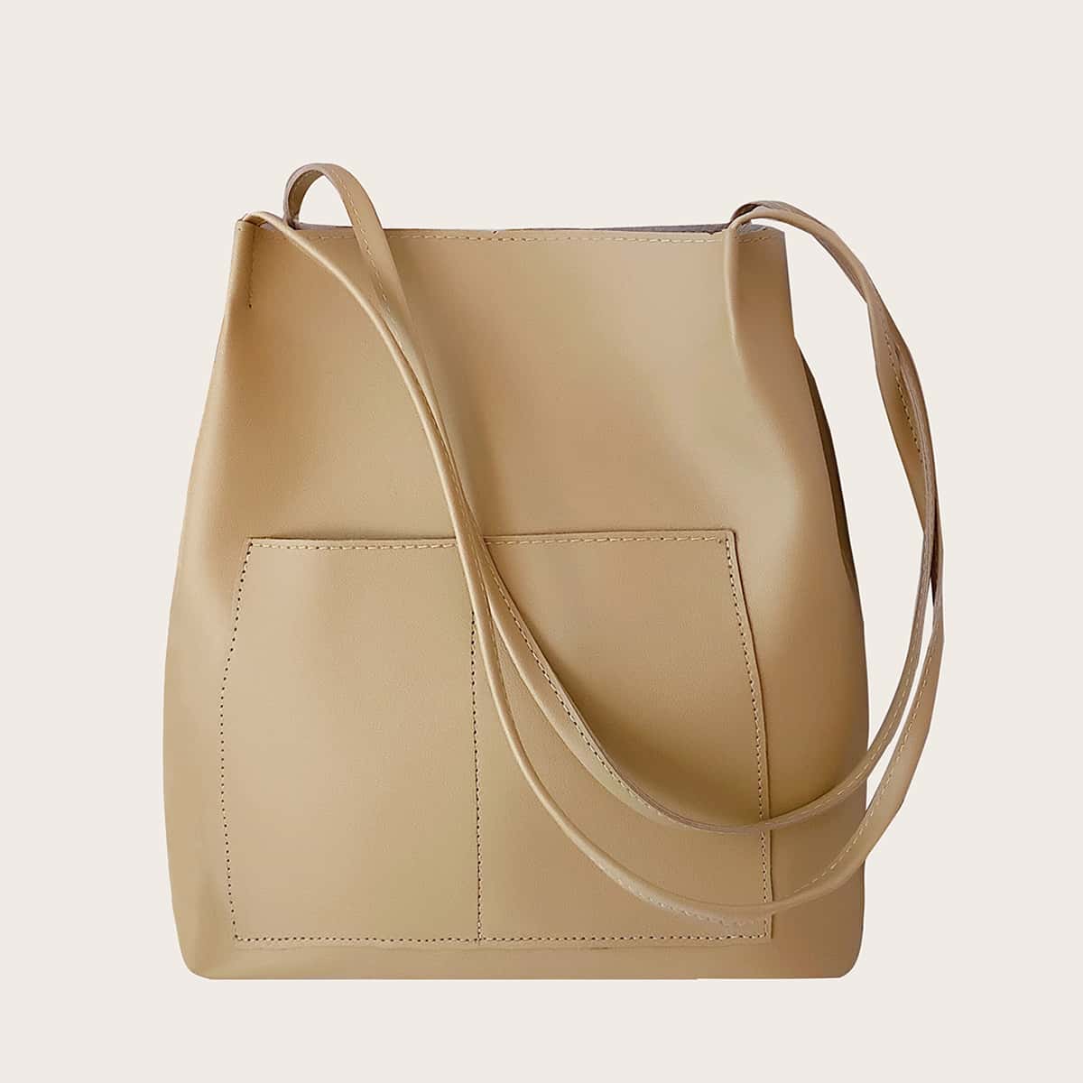 

Minimalist Bucket Bag, Khaki