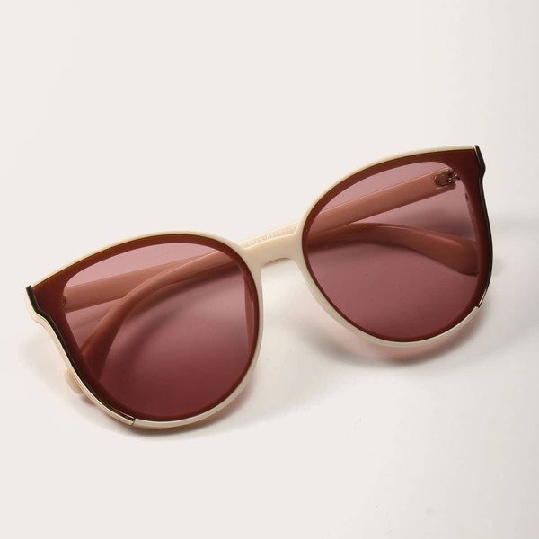 

Cat Eye Acrylic Frame Sunglasses With Case, Purple