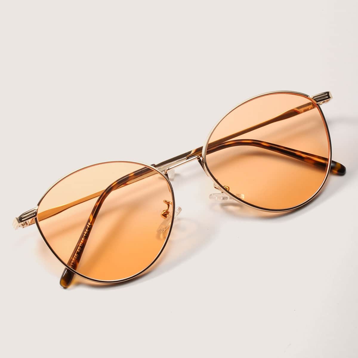 

Metal Frame Sunglasses With Case, Brown
