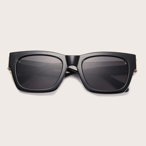 

Square Frame Sunglasses With Case, Black