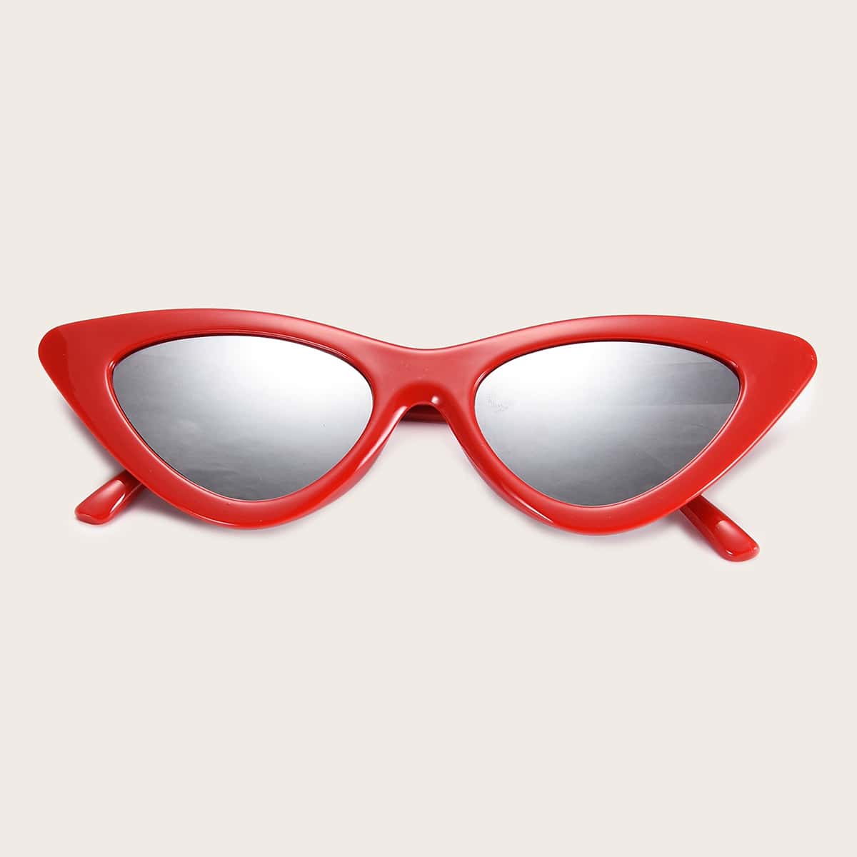 

Cat Eye Sunglasses With Case, Red