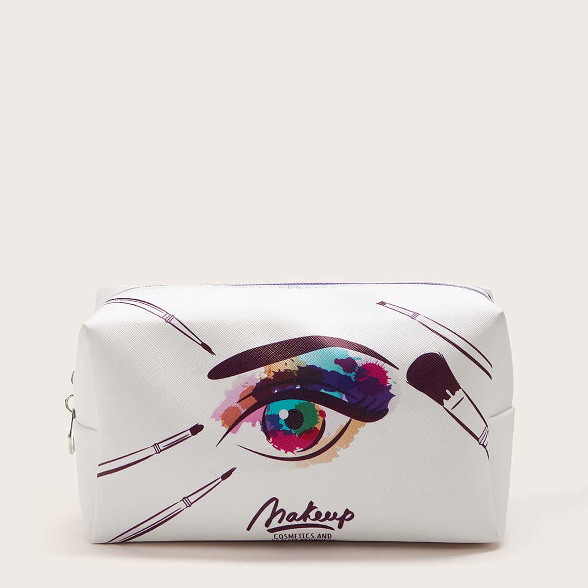 

Eye Pattern Makeup Bag, Multicolor