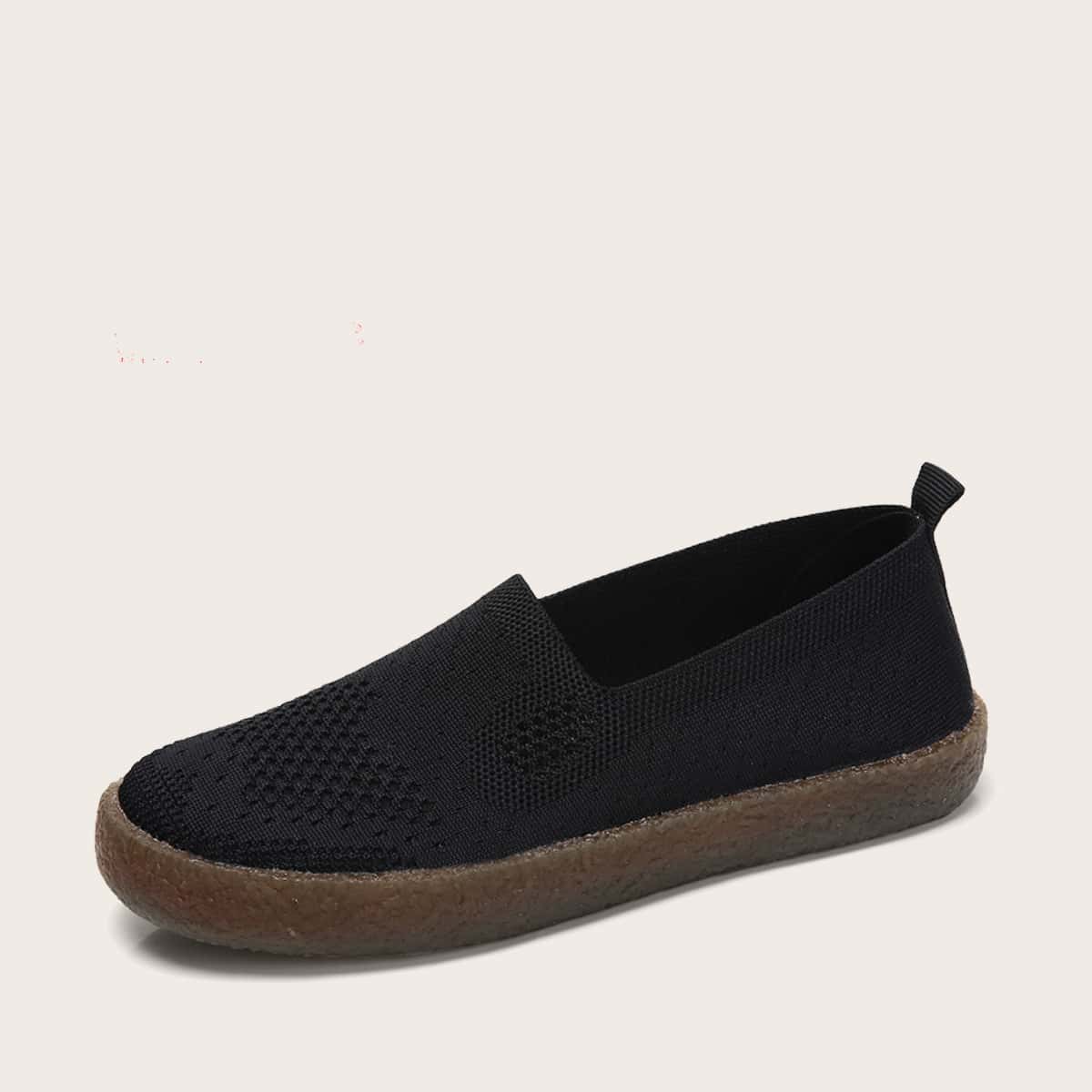 

Wide Fit Slip On Flats, Black