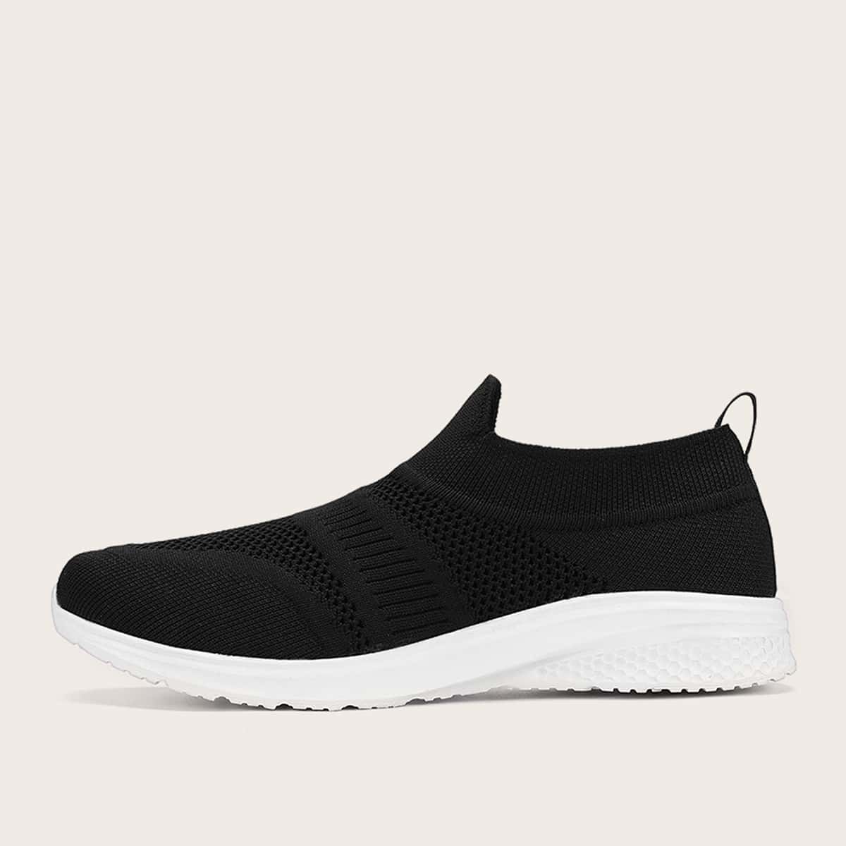 

Wide Fit Slip On Sneakers, Black