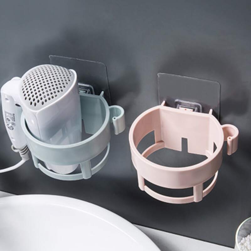 

1pc Wall Mounted Hair Dryer Rack, Multicolor