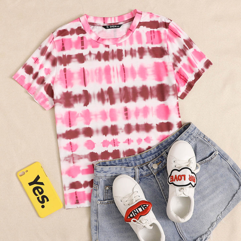 

Tie Dye Print Tee, Multicolor