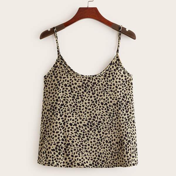 

Dalmatian Print Cami Top, Multicolor
