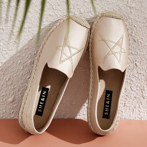 

Лоферы на конопляной платформе, Золотистый