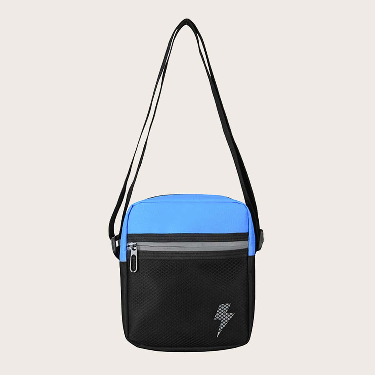 

Guys Colorblock Crossbody Bag, Multicolor
