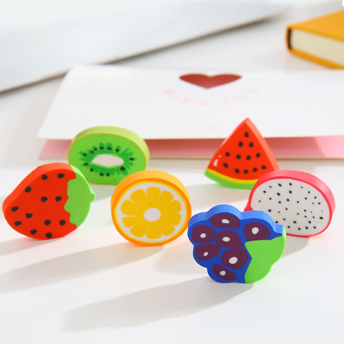 

2pcs Fruit Shaped Random Eraser
