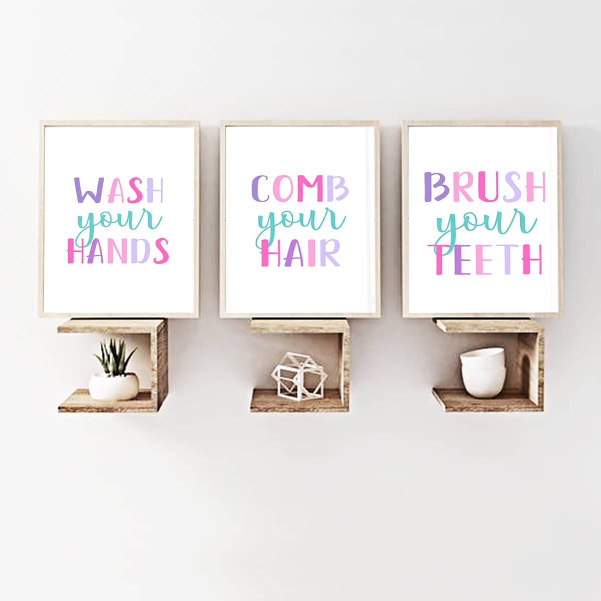 

1pc Slogan Graphic Wall Print Without Frame