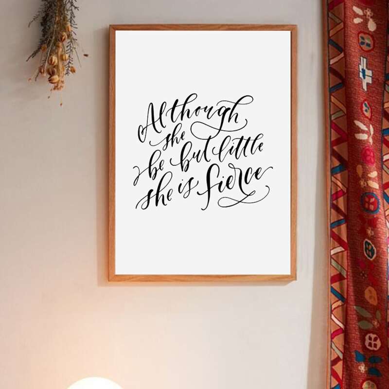 

Slogan Graphic Wall Print Without Frame