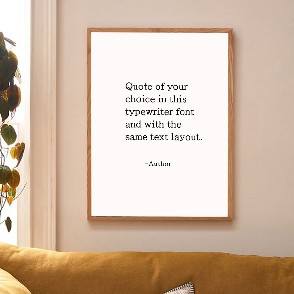 

Slogan Graphic Wall Print Without Frame